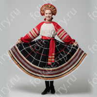 Костюм Воронежский перепляс, габардин, лен